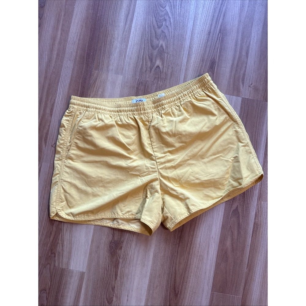 COS Swim Shorts Yellow, Elastic/Drawstring, Pockets, Mesh Lined Size XL
